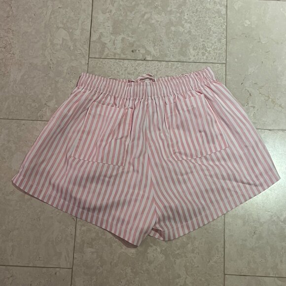 Sky to Moon Pink Striped Boxer Pants w/ Pockets - Picture 2 of 3